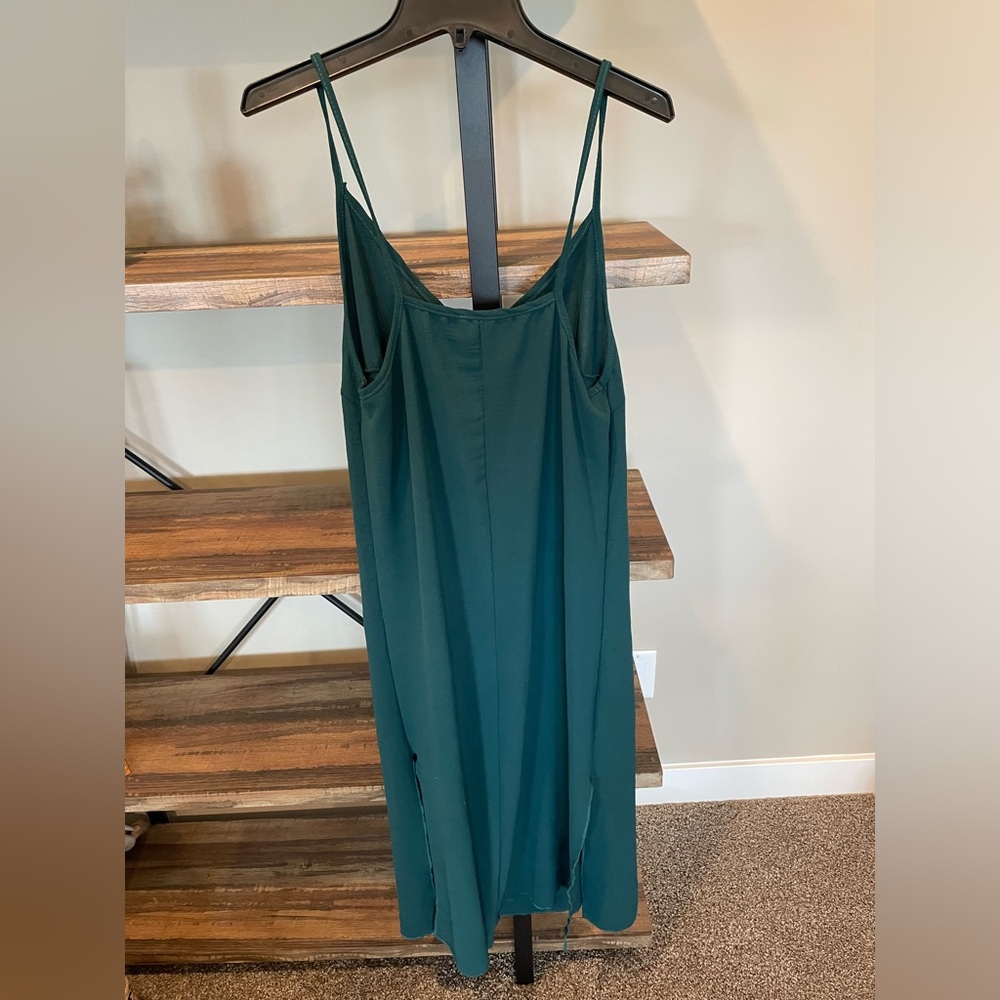 See You Monday Emerald Slip Dress